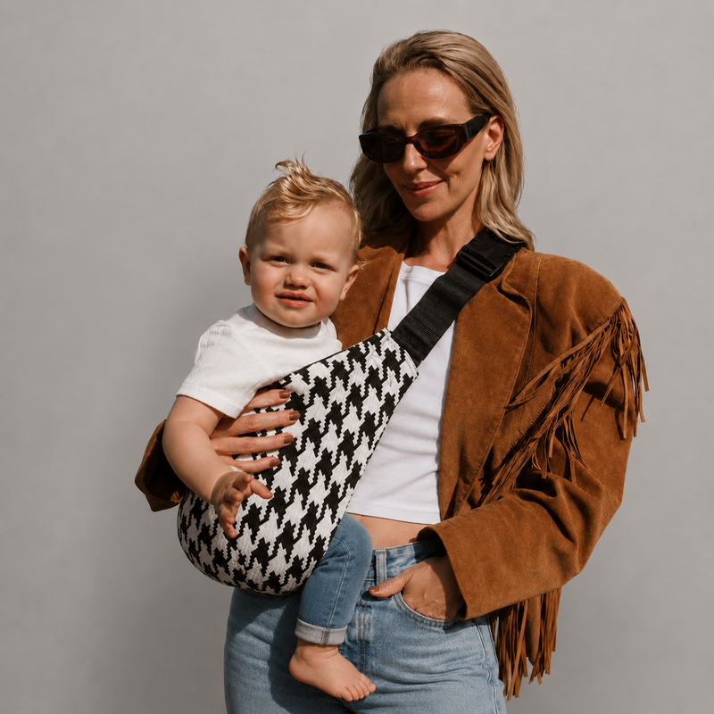 Toddler Sling Carrier - Houndstooth