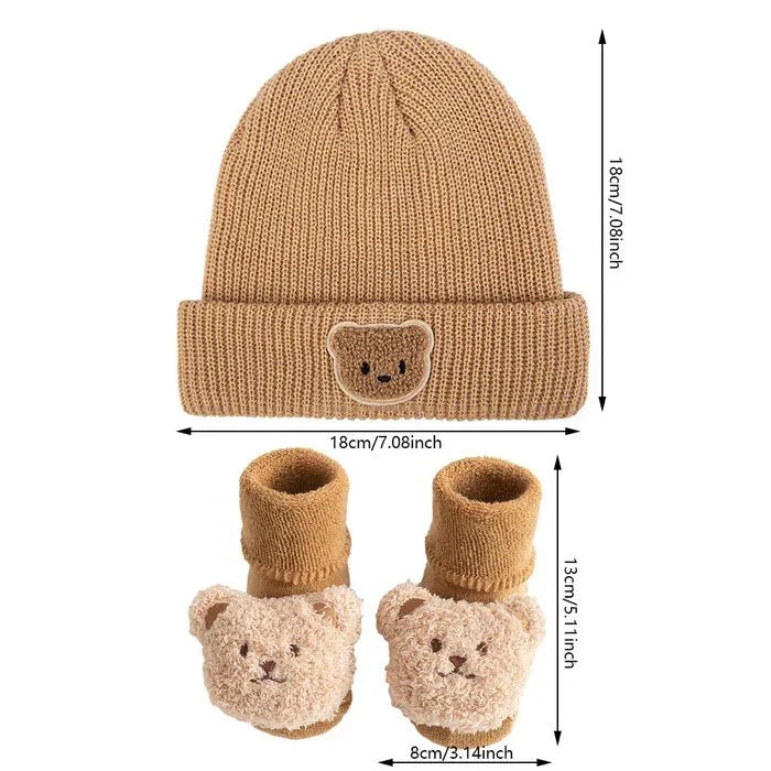 Cozy Bear plush toy in neutral tones — NAEVII